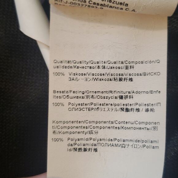 Hugo Boss Eleah top in black size medium M cap sleeve lace polyester blouse - Picture 5 of 6